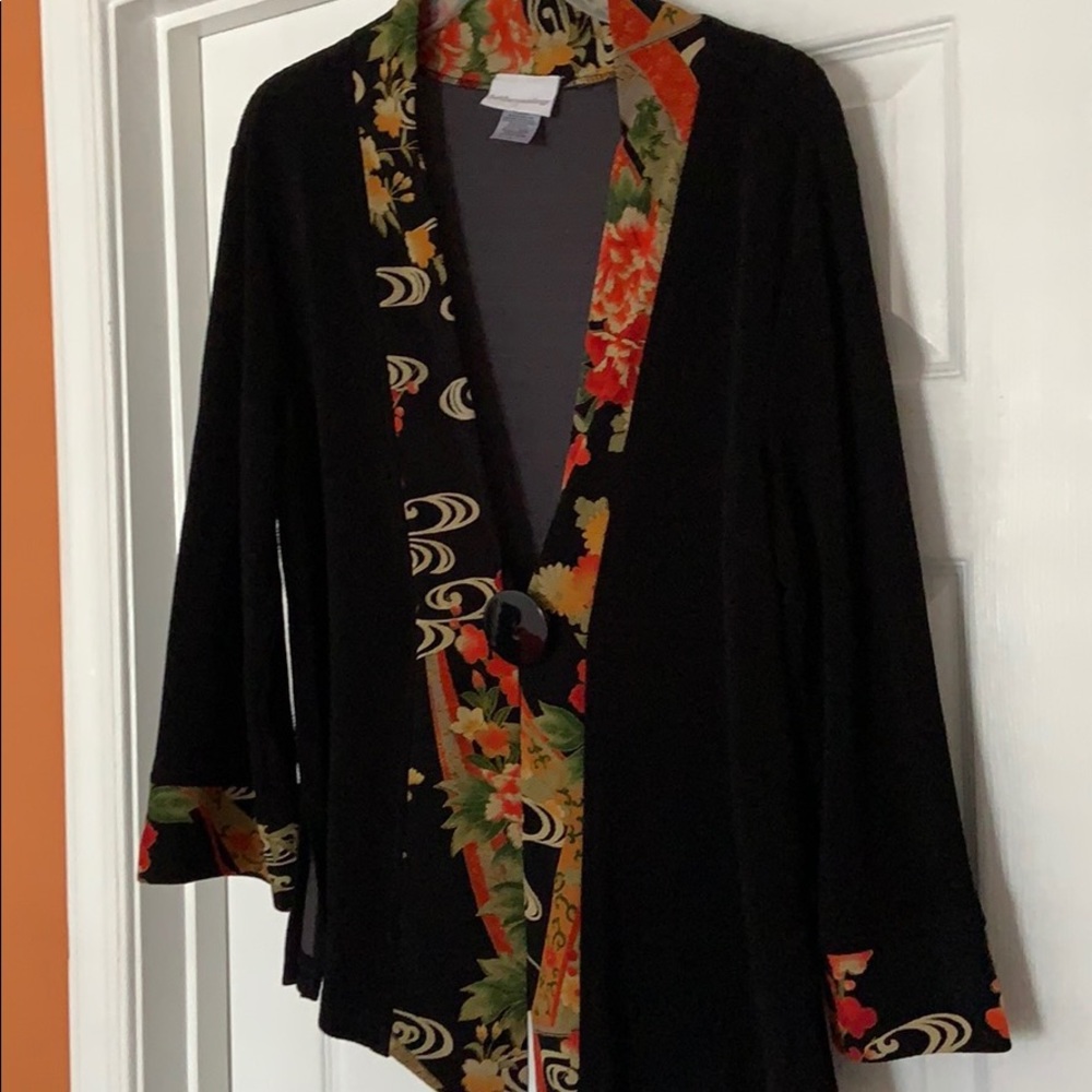 Soft Surroundings Jacket Beautiful Asian Style - image 1